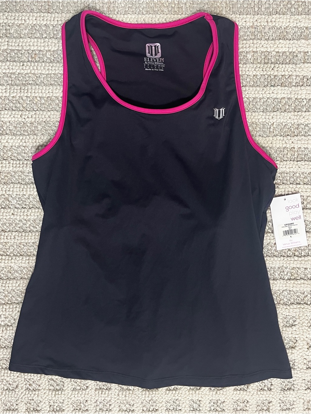 EleVen by Venus Williams Black elevated performance Tank size large